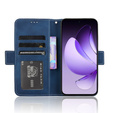Cu clapetă pentru Oppo Reno 13, Card Slot, albastru închis