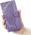 Cu clapetă pentru Realme Note 70T 4G, Butterfly, violet