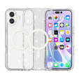 Husă pentru iPhone 17, pentru MagSafe, glitter, transparentă