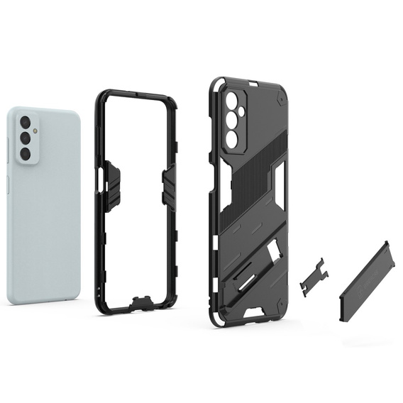 Husa pentru Samsung Galaxy M13 4G, Military kickstand, negru