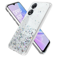 Huse pentru Oppo A78 5G, Glittery, transparentă