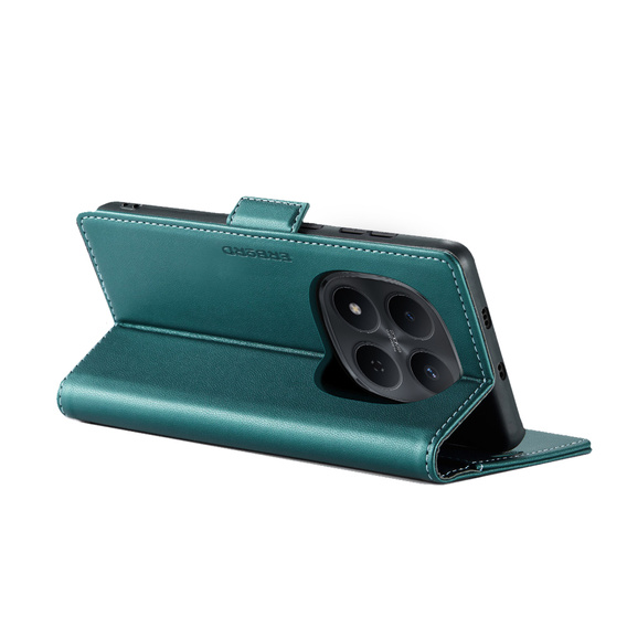 Husă flip lucioasă ERBORD Litchi pentru Xiaomi Redmi Note 15 Pro 5G