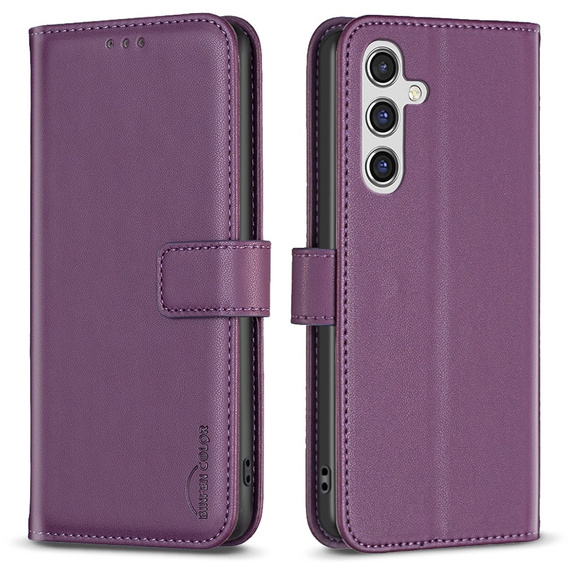 Cu clapetă pentru Samsung Galaxy A55 5G,BINFEN Wallet, violet