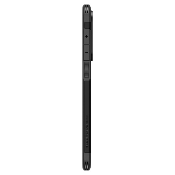 Carcasa Spigen pentru Samsung Galaxy S25 Edge, Tough Armor Mag MagSafe, negru + 9H Tempered Glass