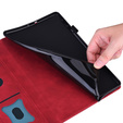 Husă pentru Lenovo Tab P12, Classic, cu spațiu pentru stylus, roșu