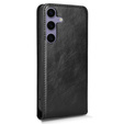 Cu clapetă pentru Samsung Galaxy S25, Flip, negru