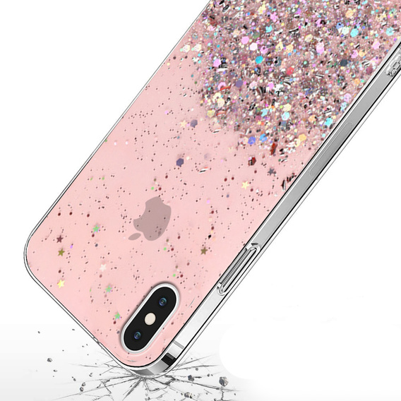 Huse pentru iPhone X/XS, Glittery, roz