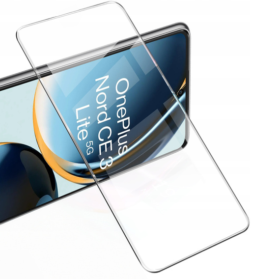 2x sticlă călită pentru OnePlus Nord CE 3 Lite 5G, ERBORD 9H Hard Glass pe ecran