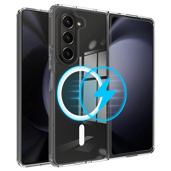 Husă pentru Samsung Galaxy Z Fold6 5G, Fusion Hybrid Case, pentru MagSafe, transparentă