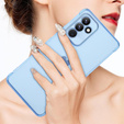 Husă pentru Samsung Galaxy S23 FE, Electro heart, albastru + Sticlă ceramică Full Glue