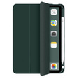 Husă pentru iPad Air 4 2020 / Air 5 2022 10.9", Smartcase cu spațiu pentru stylus, verde