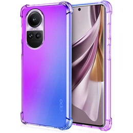 Husa pentru Oppo Reno 10 / 10 Pro, Gradient Dropproof, Violet / albastru