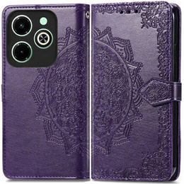 Cu clapetă pentru Infinix Hot 40i, Mandala, violet