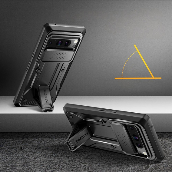 Husa pentru Google Pixel 8 Pro, Tongate MECH Series Clip, negru