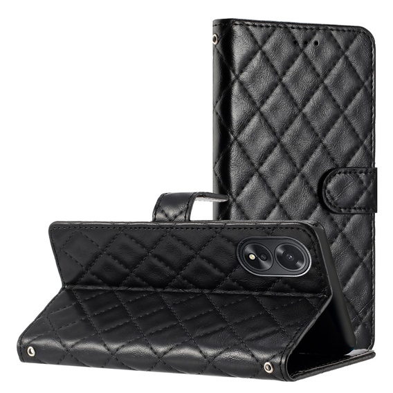 Cu clapetă pentru Oppo A38 4G / Oppo A18 4G, Wallet, BINFEN COLOR, negru