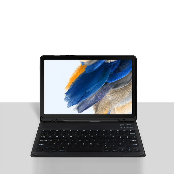 Carcasă + tastatură Samsung Galaxy Tab A8 10.5, Leather Pen Slot, negru