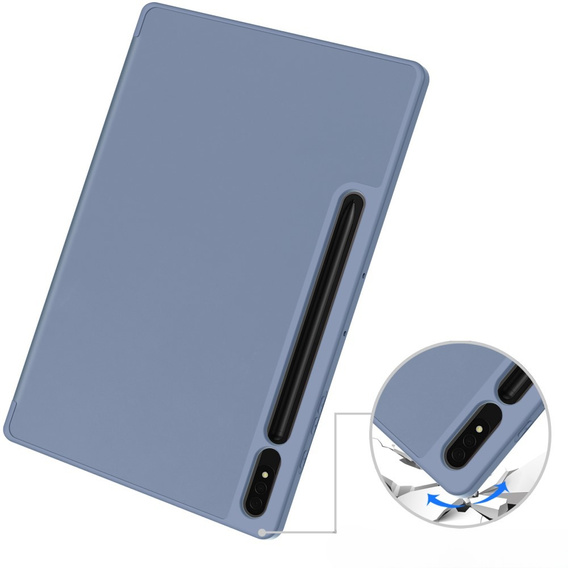 Husă pentru Samsung Galaxy Tab S10+ Plus, Smartcase cu spațiu pentru stylus, violet