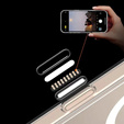 Carcasă ERBORD MagSafe pentru iPhone 16, buton activ, transparentă + Sticlă pentru ecran