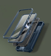 Husă blindată pentru Samsung Galaxy S25+ Plus, Dexnor Full Body (Two Frames), albastru închis