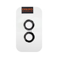 2x ERBORD OPTIK Pro sticlă călită pentru iPhone 16 / 16 Plus camera foto, negru