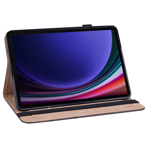 Husă pentru Samsung Galaxy Tab S10 Lite / S10 FE / S9 FE / S9, Classic, cu spațiu pentru stylus, negru