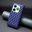 Cu clapetă pentru Infinix Hot 40i, Wallet, BINFEN COLOR, albastru