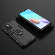 Huse pentru Xiaomi Redmi 10, Kickstand Ring, negru