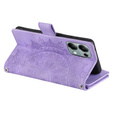 Cu clapetă pentru Xiaomi Redmi Note 13 Pro 4G / Xiaomi Redmi Note 14S / Xiaomi Poco M6 Pro 4G, Mandala, violet