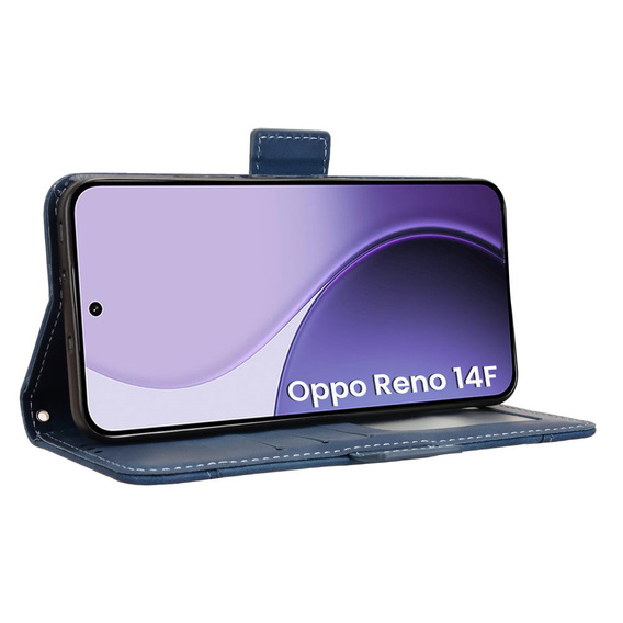 Cu clapetă pentru Oppo Reno 13, Card Slot, negru