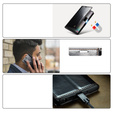 Carcasă flip CASEME pentru Samsung Galaxy Note 10 Plus, Waxy Textured, negru