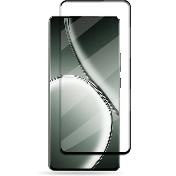 Sticlă călită 3D pentru Realme GT 6 / 6T, cadru negru