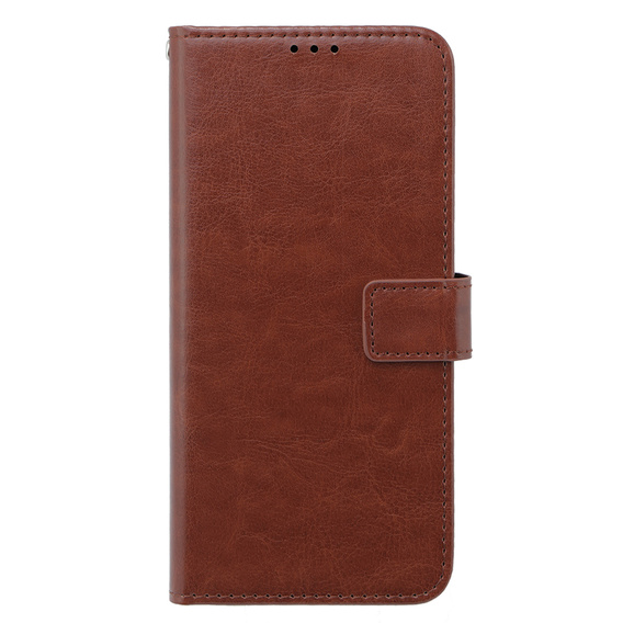 Cu clapetă pentru Oppo A58 4G, Crazy Horse Wallet, maro