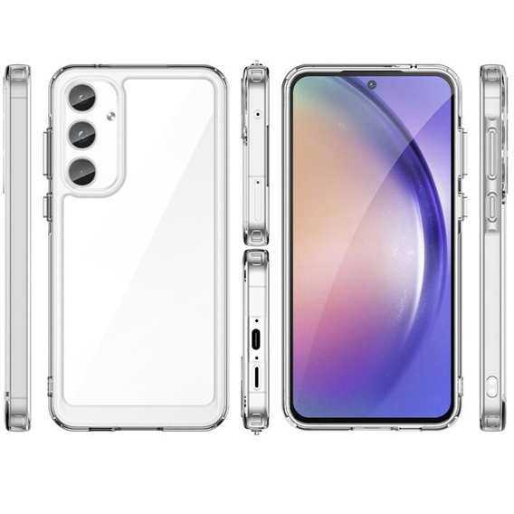 Huse pentru Samsung Galaxy A55 5G, Fusion Hybrid, transparentă