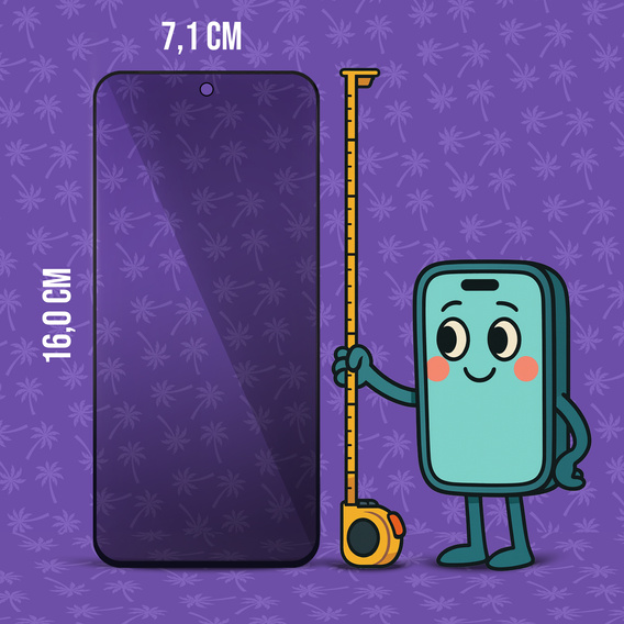 Sticlă temperată Shy Palm Privacy pentru Motorola Moto G35 5G