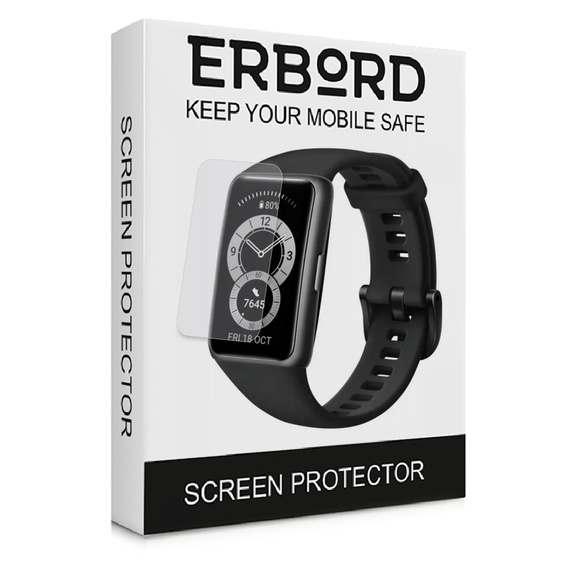 3x ERBORD Hydrogel Foil pentru Huawei Band 6
