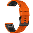 Curea de silicon pentru Garmin Fenix 7 / Forerunner 965 / 955 / 945 / 935, portocaliu /  negru