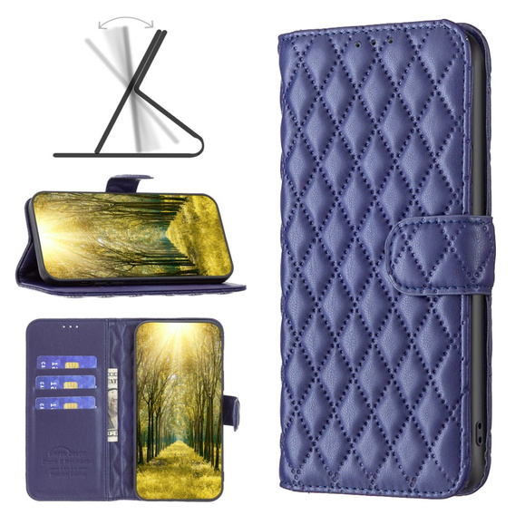 Cu clapetă pentru Xiaomi Redmi Note 13 Pro 5G, Wallet, BINFEN COLOR, albastru