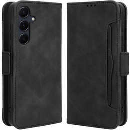Cu clapetă pentru Samsung Galaxy A55 5G, Card Slot, negru