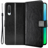 Cu clapetă pentru Xiaomi Mi 9 Lite, Crazy Horse Wallet, negru