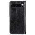 Husă cu clapetă pentru Google Pixel 10 Pro XL / 9 Pro XL, cu buzunar, piele, negru