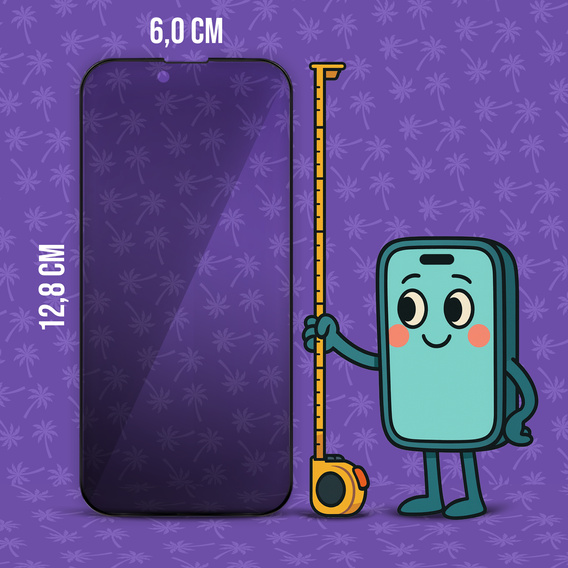 Sticlă temperată Shy Palm Privacy pentru iPhone 13 Mini