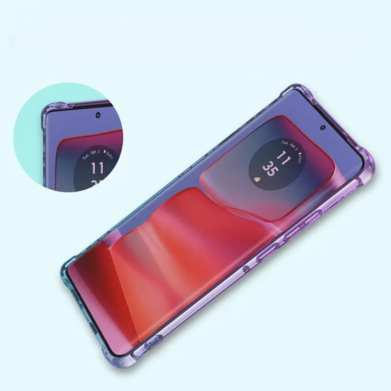 Husa pentru Motorola Edge 50 Ultra, Gradient Dropproof, Violet / albastru