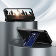 Husa pentru Samsung Galaxy A55 5G, Card Holder Kickstand, negru