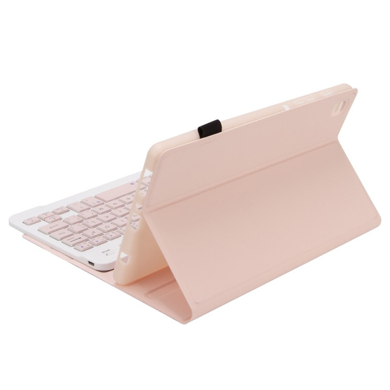 Carcasă + tastatură Samsung Galaxy Tab A7 Lite 8.7 T220 / 225, roz rose gold