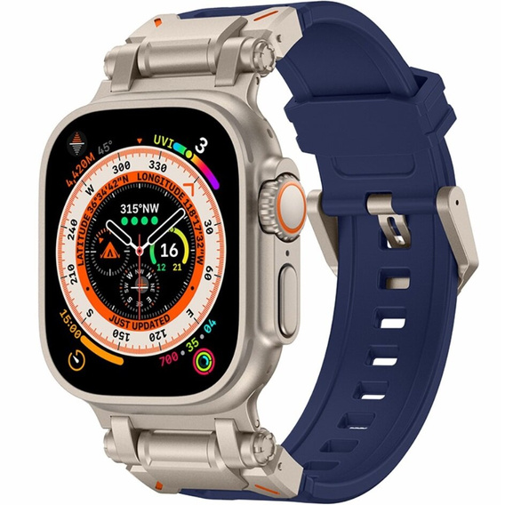 Curea ERBORD ProTech pentru Apple Watch 1/2/3/4/4/5/6/6/7/8/9/SE/Ultra/Ultra 2 42/44/45/49MM, albastru