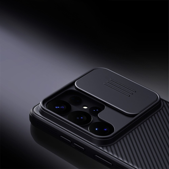 Husă NILLKIN Camshield Pro cu capac pentru cameră pentru Samsung Galaxy S26 Ultra, negru