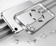 Husă pentru iPhone 7 / 8, Electro MagSafe, de argint + Sticlă pentru ecran