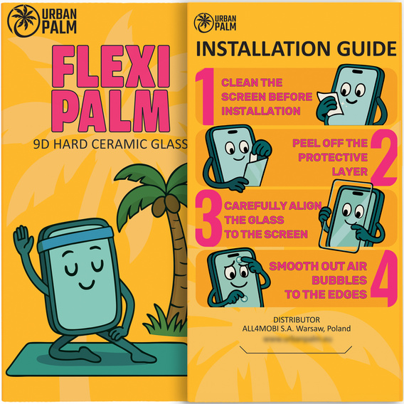 Sticlă ceramică 9D Flexi Palm pentru iPhone X / XS / 11 Pro