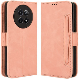 Cu clapetă pentru Realme 12, Card Slot, roz