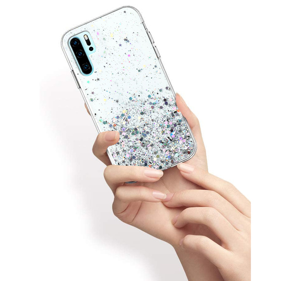 Huse pentru Huawei P30 Pro, Glittery, transparentă